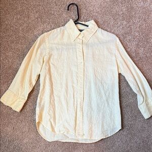 Ralph Lauren Light Yellow Button-Down Shirt